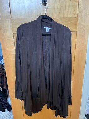 Athleta Brown Open-Front Women's Cardigan